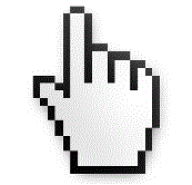 the pointer may change to a hand find the index finger pointing, like this